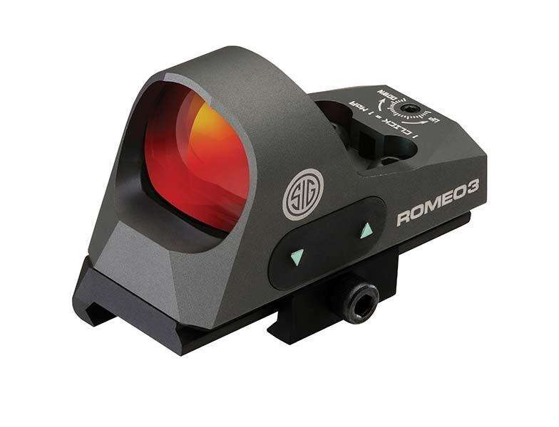 Sights Lasers Sig Sauer Ready Series ROMEO 3 REFLEX SIGHT 1X25MM 3 MOA RED DOT 1.0 MOA ADJ M1913 WITH RISER